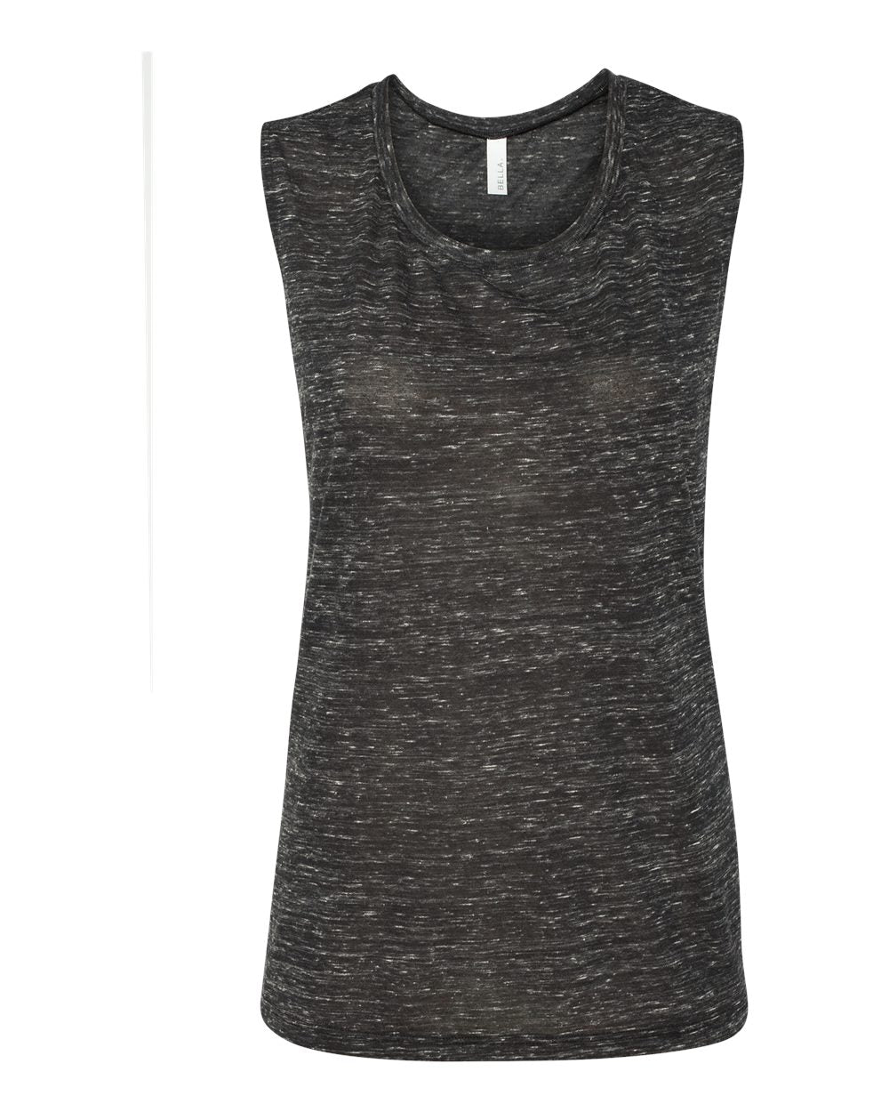 BELLA + CANVAS Ladies' Flowy Scoop Muscle Tank - Black Marble