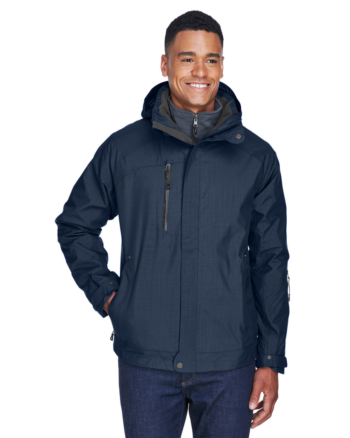 North End Men's Caprice 3-in-1 Jacket with Soft Shell Liner - Front