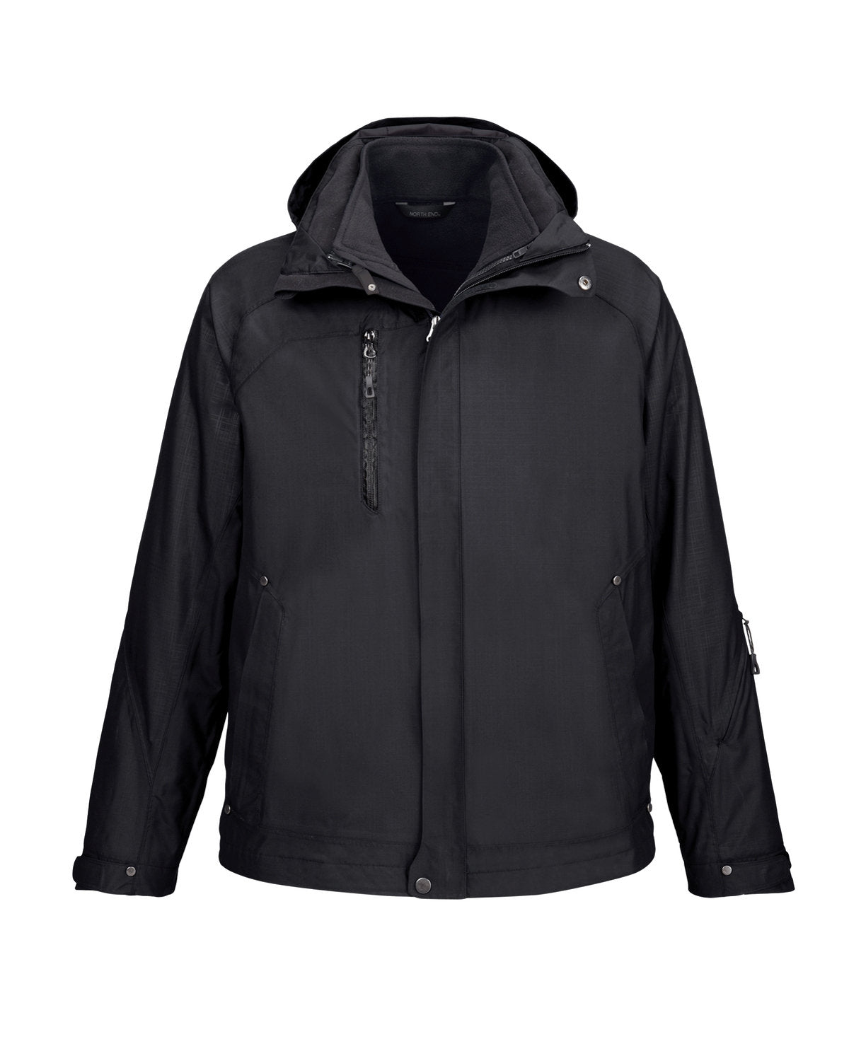 North End Men's Caprice 3-in-1 Jacket with Soft Shell Liner - Black