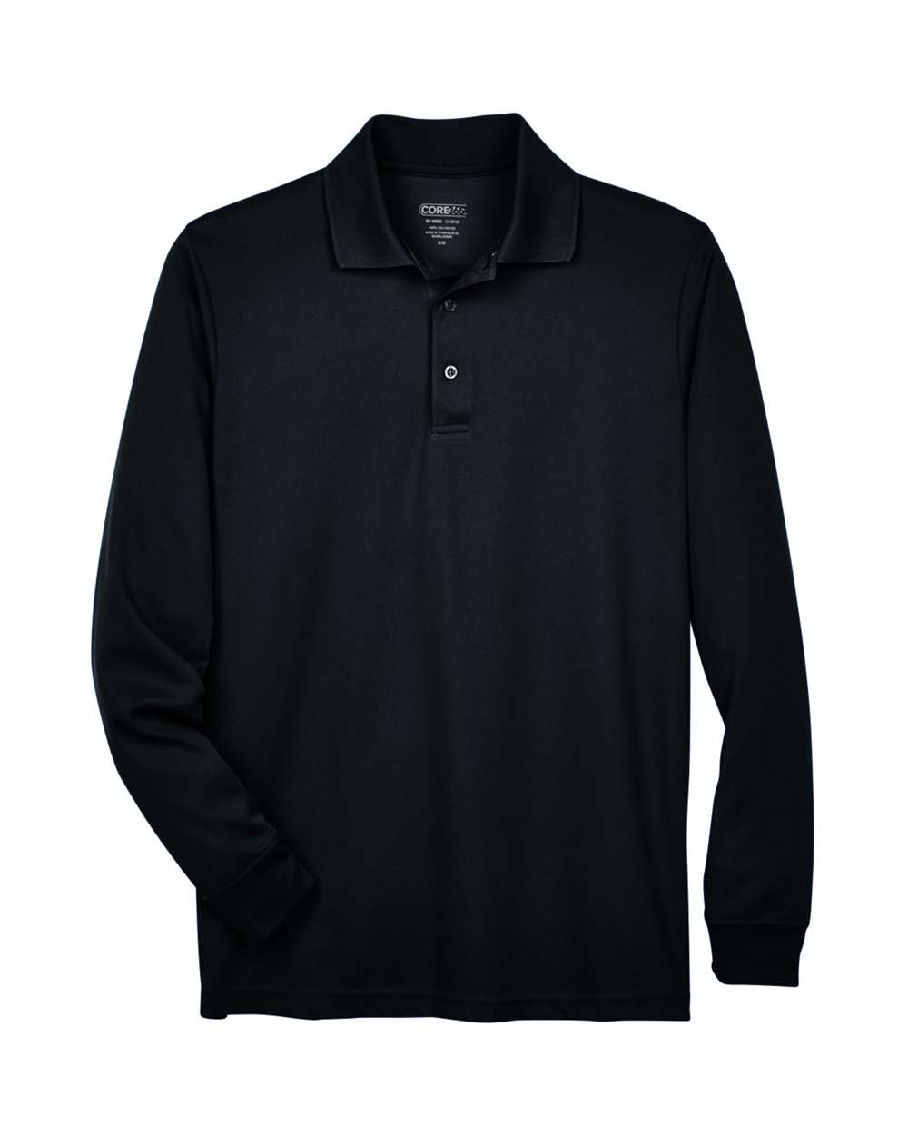 CORE365 Pinnacle Long Sleeve Pique Polo (Men's) - Black