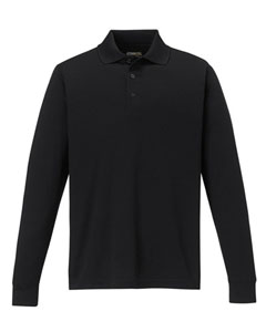 Core 365 Pinnacle Long Sleeve Pique Polo (Men's) - Black