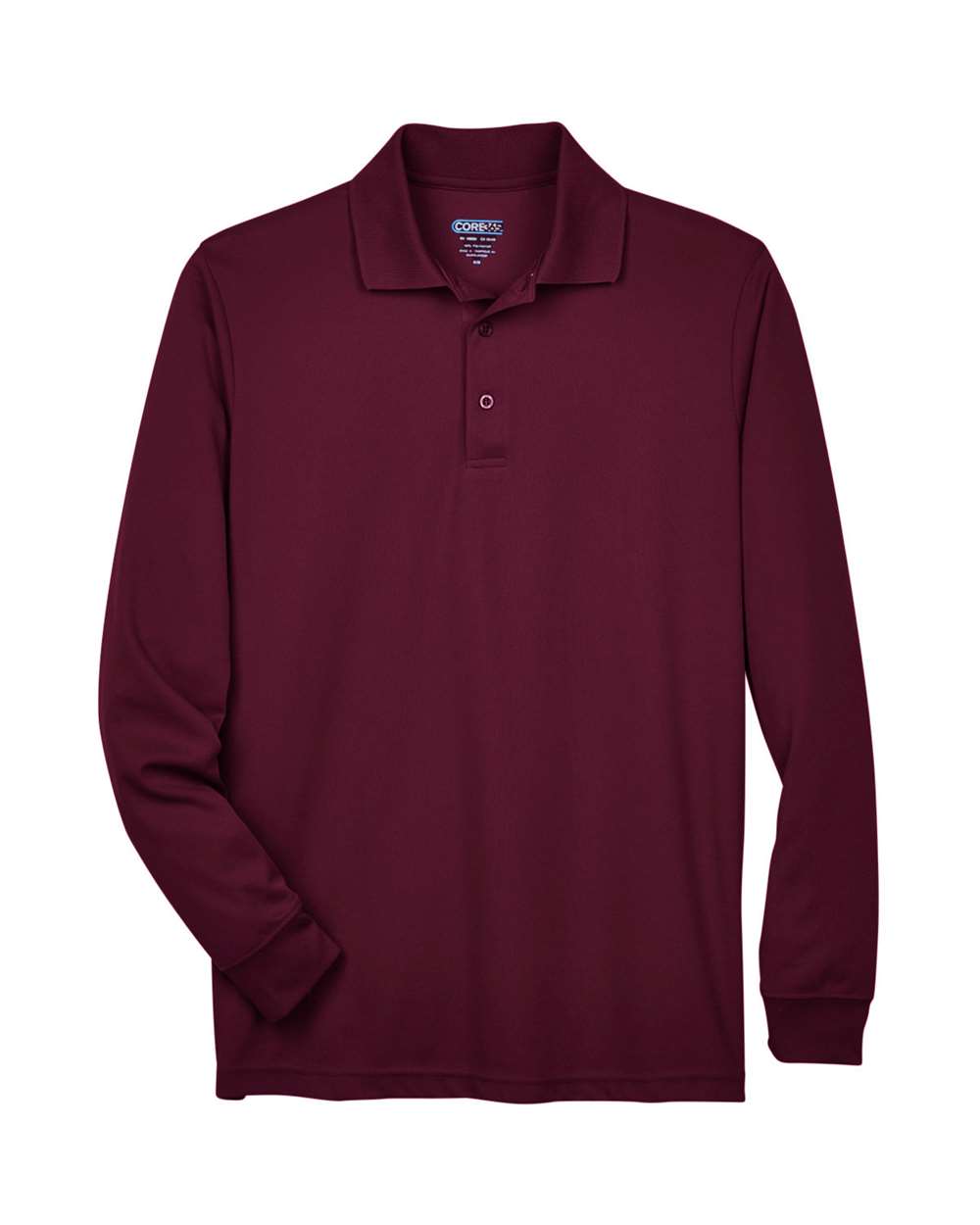 CORE365 Pinnacle Long Sleeve Pique Polo (Men's) - Burgundy