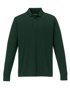 Core 365 Pinnacle Long Sleeve Pique Polo (Men's) - Forest Green