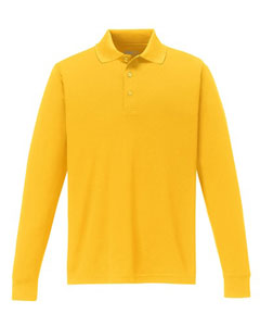 Core 365 Pinnacle Long Sleeve Pique Polo (Men's) - Campus Gold