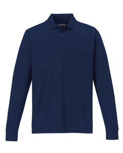 Core 365 Pinnacle Long Sleeve Pique Polo (Men's) - Navy