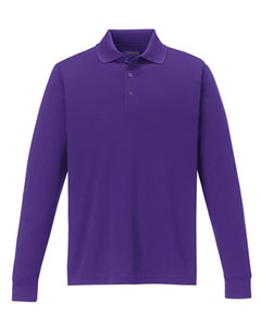 Core 365 Pinnacle Long Sleeve Pique Polo (Men's) - Campus Purple