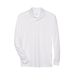 Core 365 Pinnacle Long Sleeve Pique Polo (Men's) - White