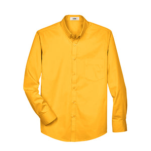 Core 365 Operate Long Sleeve Twill Shirt (Men's) - Campus Gold