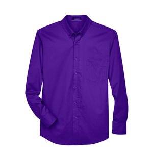 Core 365 Operate Long Sleeve Twill Shirt (Men's) - Campus Purple