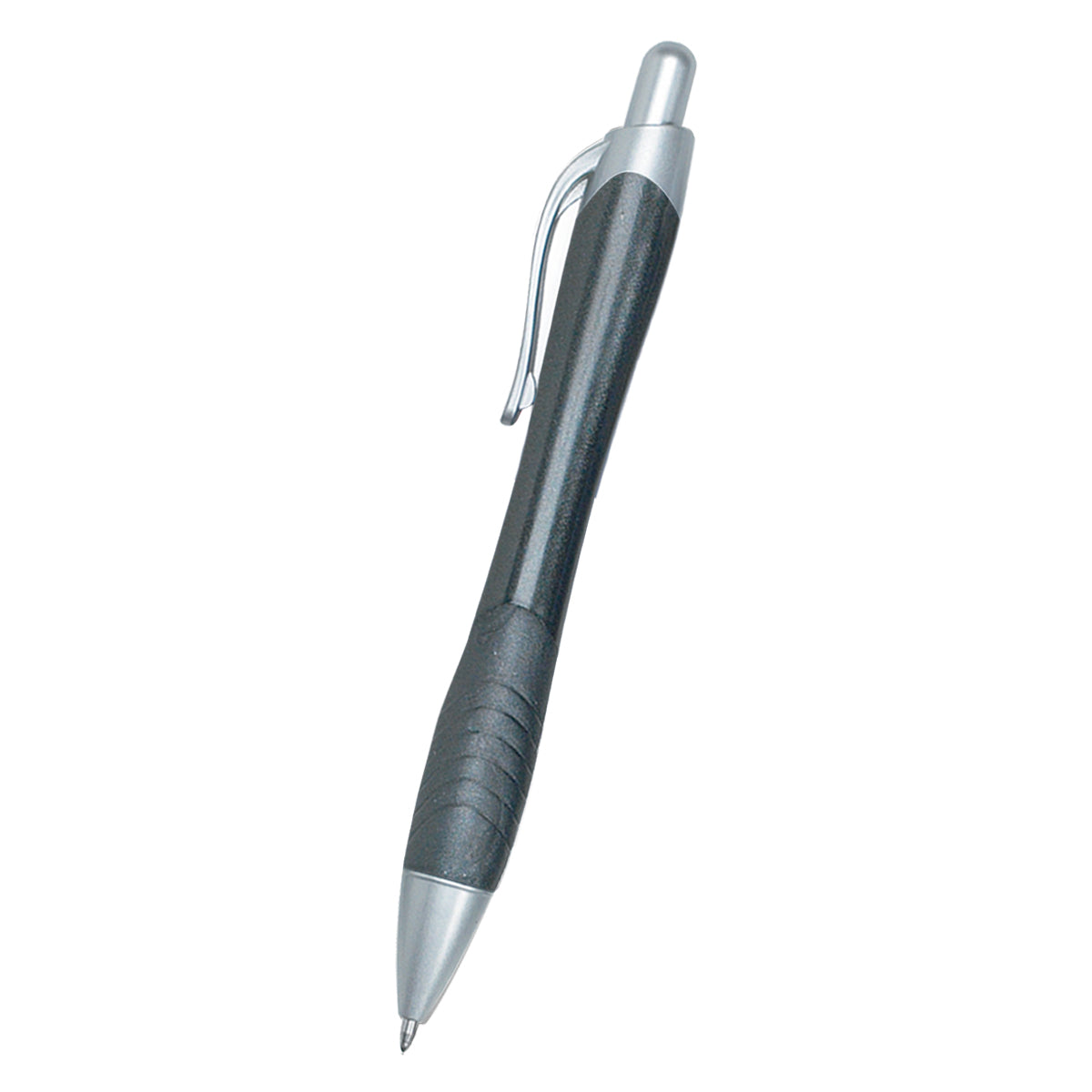 Rio Gel Pen With Contoured Rubber Grip - Metallic Charcoal