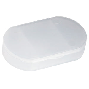 Oval Shape Pill Holder - Frost Clear