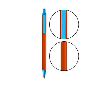 Orange BIC® Clic Stic® Pen - Orange With Blue