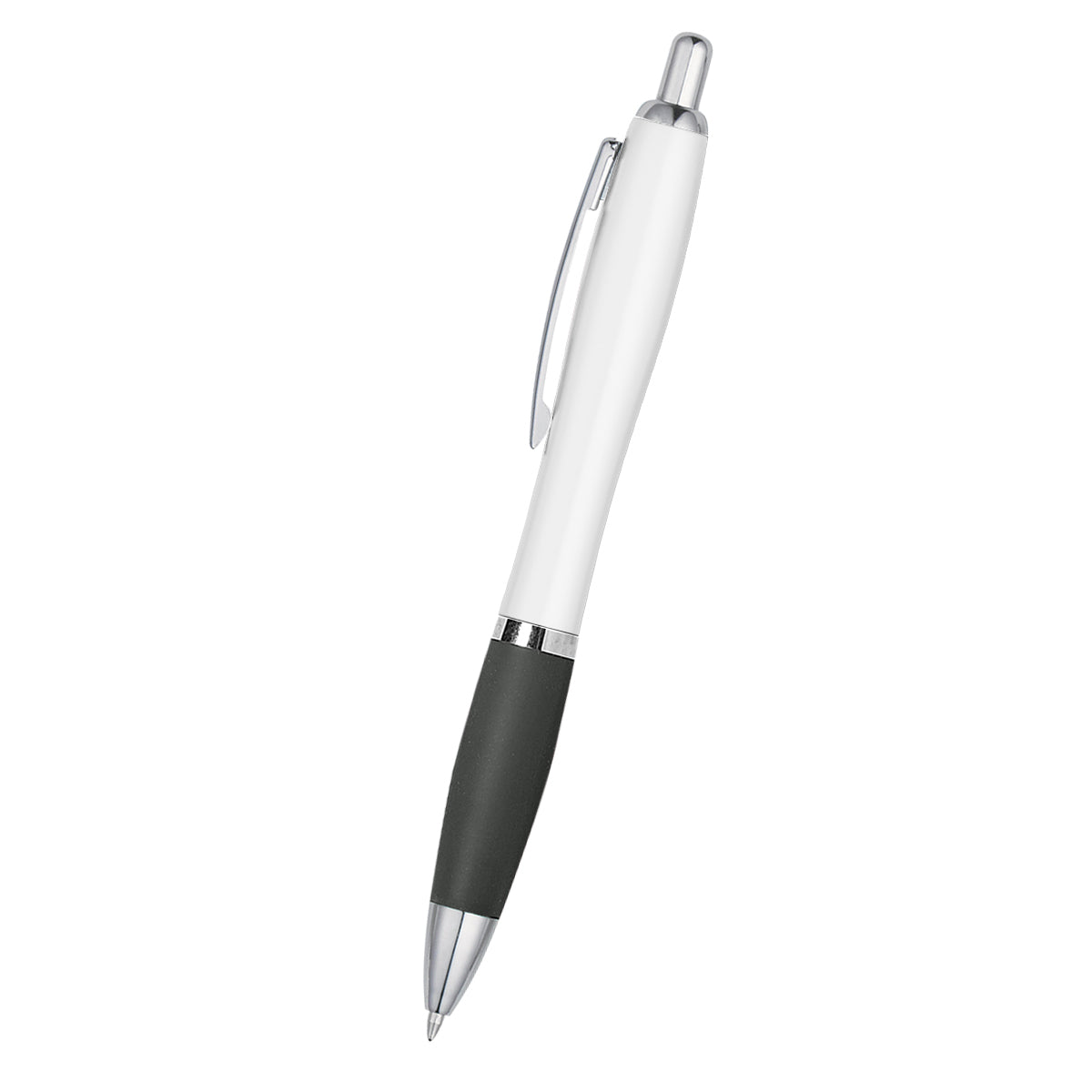 Satin Pen - White With Black