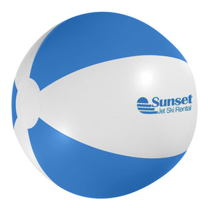 16" Beach Ball - HT_750 - White with Blue