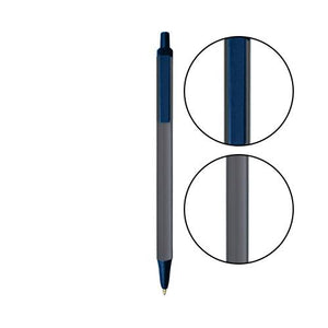 Slate BIC® Clic Stic® Pen - Slate With Cobalt