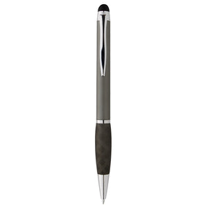 Crisscross Grip Stylus Pen - Gun Metal