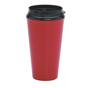 16 Oz. Infinity Tumbler With Plastic Sip Thru Lid - Red