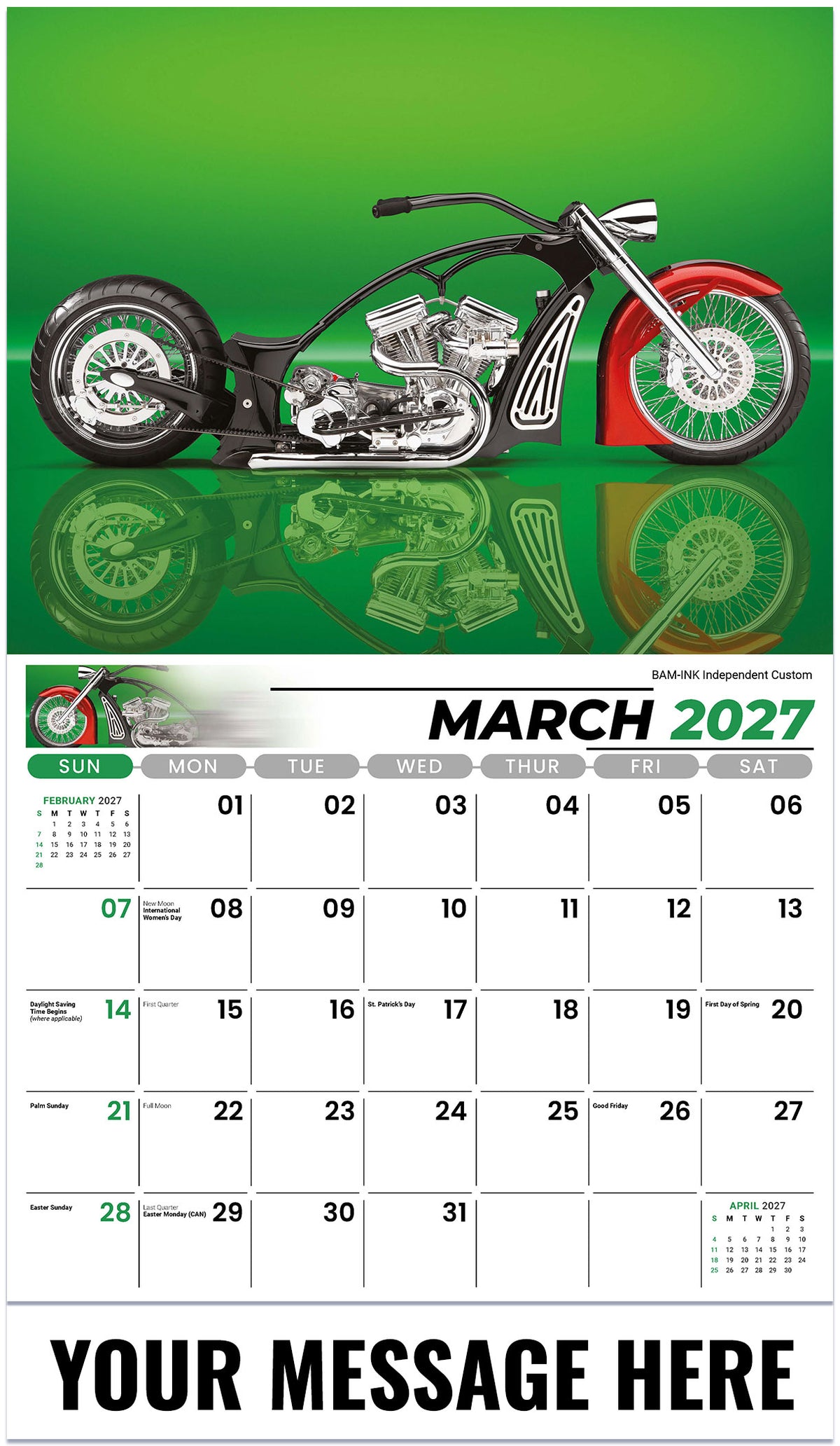Motorcycle Mania - 2027 Promotional Calendar