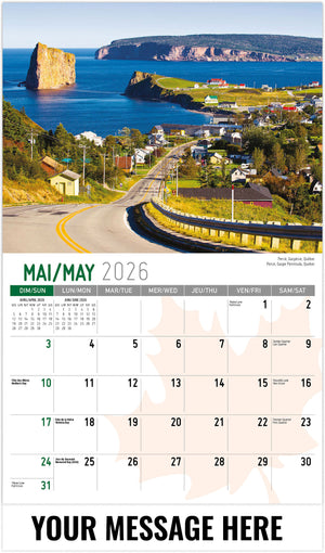 Scenes of Canada (Bilingual) - 2026 Promotional Calendar