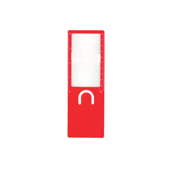 3 in 1 Magnifier Ruler - CM2137 - Red