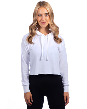 Next Level Apparel Ladies' Cropped Pullover Hooded Sweatshirt