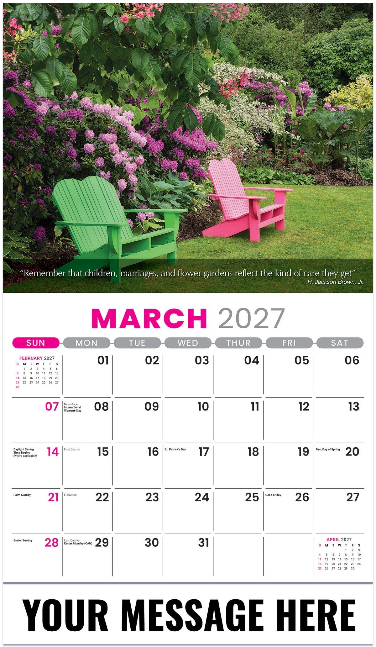 Flowers and Gardens - 2027 Promotional Calendar