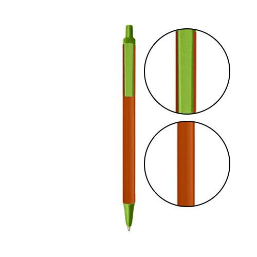 Metallic Orange BIC® Clic Stic® Pen - Metallic Orange With Metallic Green