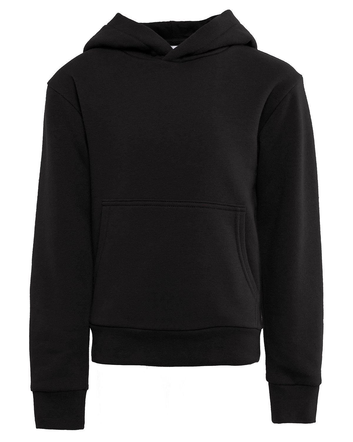 Next Level Apparel Youth Fleece Pullover Hooded Sweatshirt - Black
