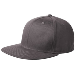 NEW ERA® Flat Bill Snapback Cap - Custom Embroidered - SM_NE400 - Charcoal