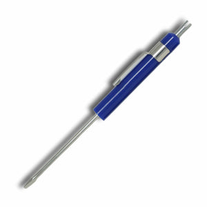 Plane Slot Screwdriver with Valve Stem Remover - Dark Blue