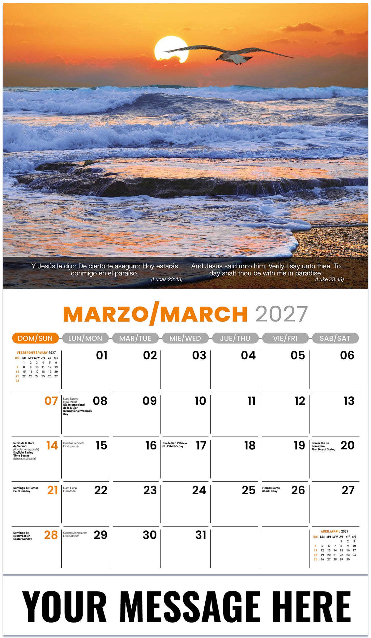 Faith Passages (Bilingual) - 2027 Promotional Calendar