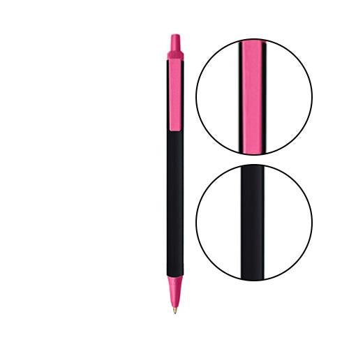 Black BIC® Clic Stic® Pen - Black With Pink