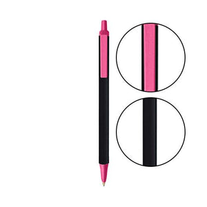 Black BIC® Clic Stic® Pen - Black With Pink