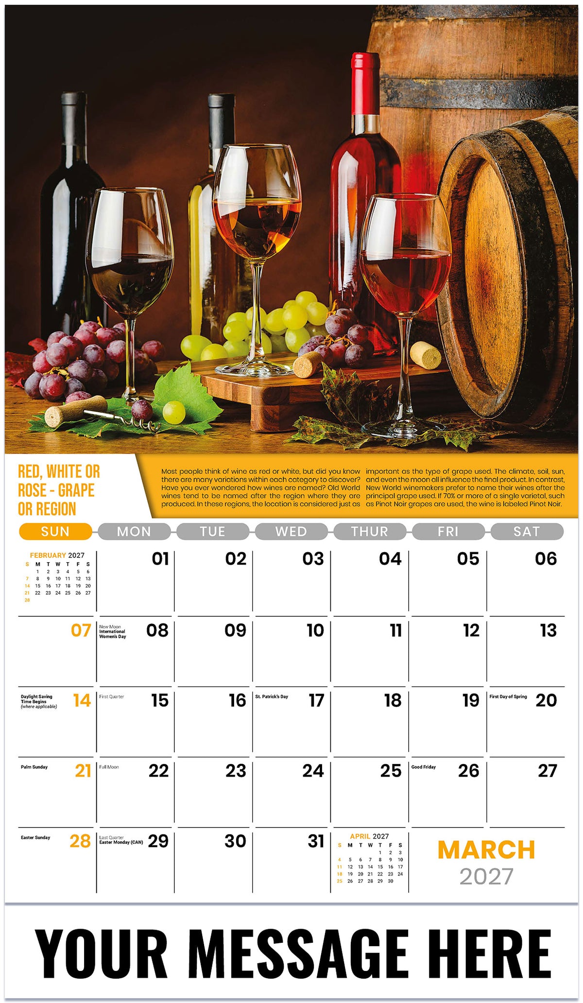 Vintages - 2027 Promotional Calendar