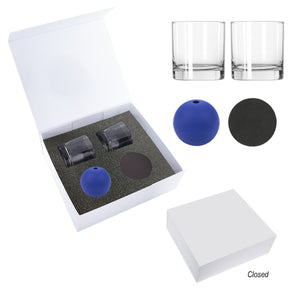 Ice-Sphere Whiskey Kit - Blue/White
