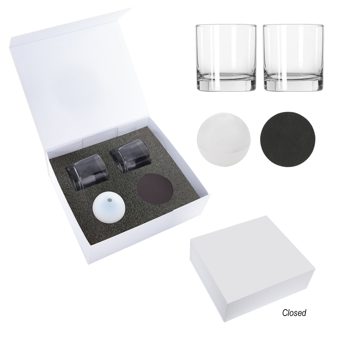 Ice-Sphere Whiskey Kit - Frost Clear/White
