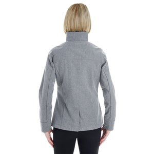 Ladies' Edge Soft Shell Jacket with Convertible Collar - Back