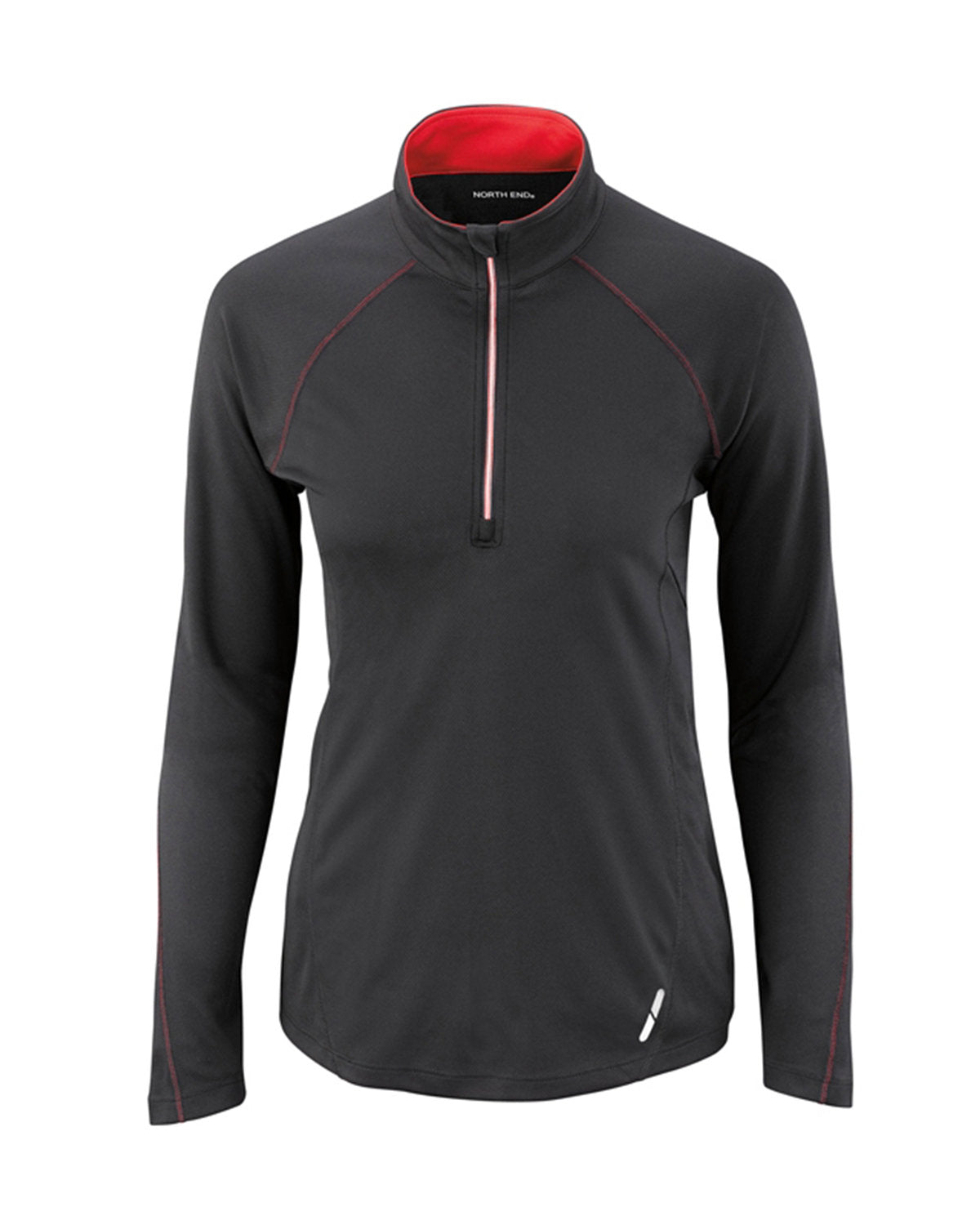 North End Ladies' Radar Quarter-Zip Performance Long-Sleeve Top