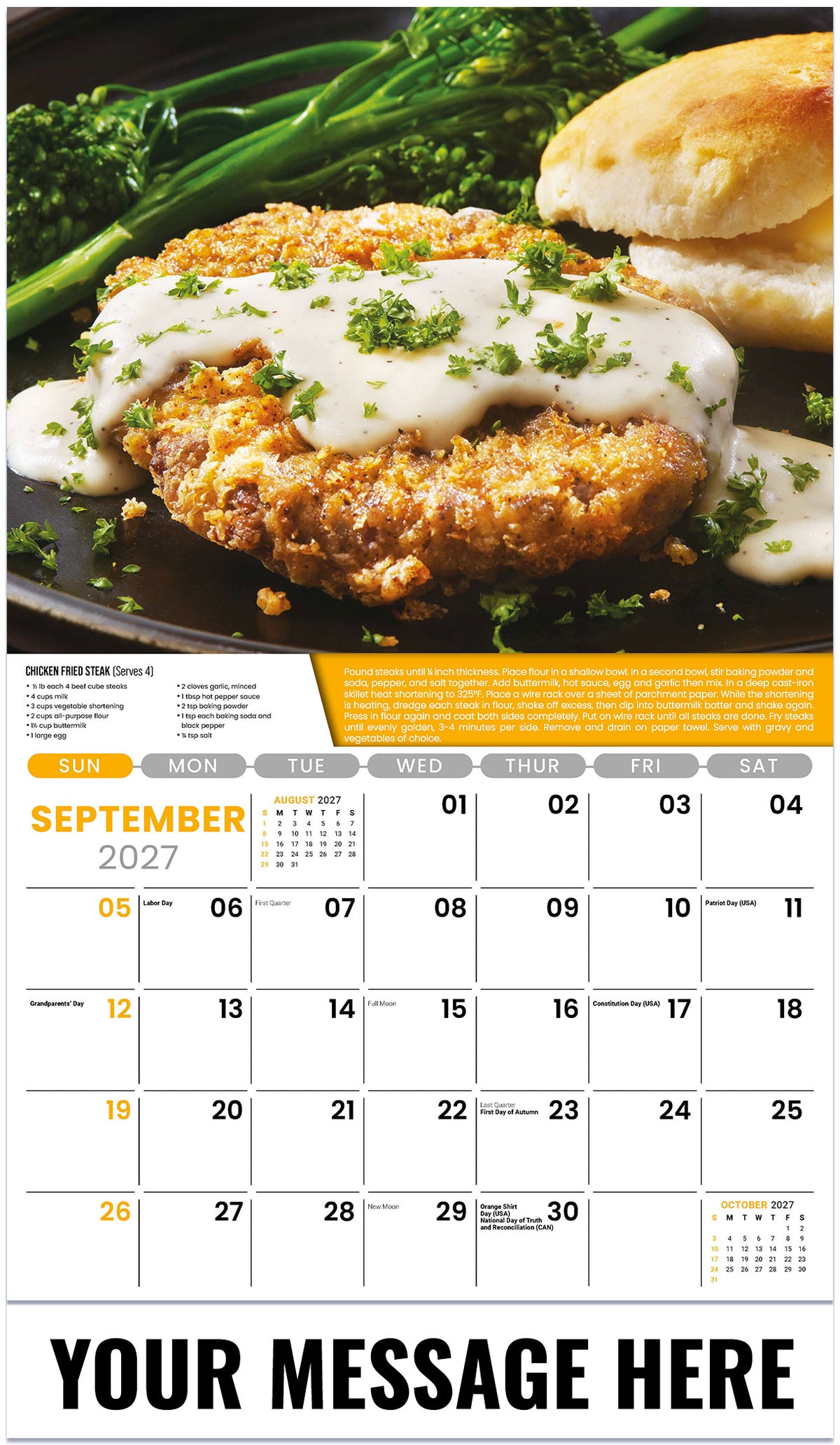 Recipes - 2027 Promotional Calendar