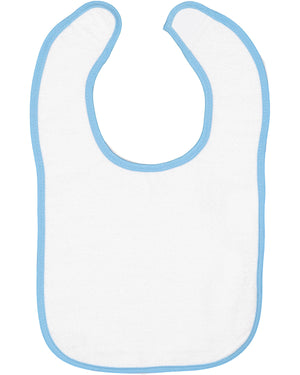 Rabbit Skins Infant Contrast Trim Terry Bib