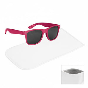 Malibu Sunglasses With Rpet Microfiber Sunglass Pouch - Pink