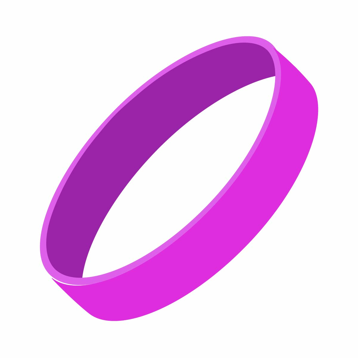 Silicone Wrist Bands - Debossed with Color CM2050_DC -