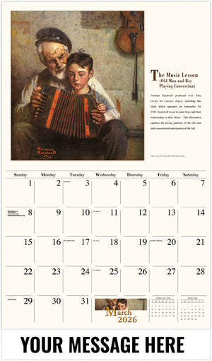 Memorable Images by Norman Rockwell Memory - 2026 Promotional Calendar