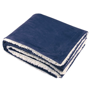 Sherpa Blanket - Navy Blue