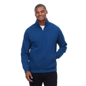 Unisex Ultimate Fleece Quarter-Zip Sweatshirt - Navy