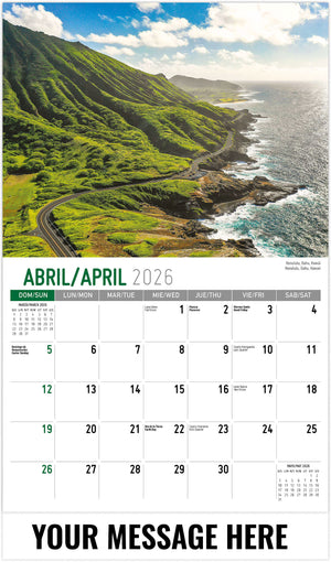 Scenes of America (Bilingual) - 2026 Promotional Calendar