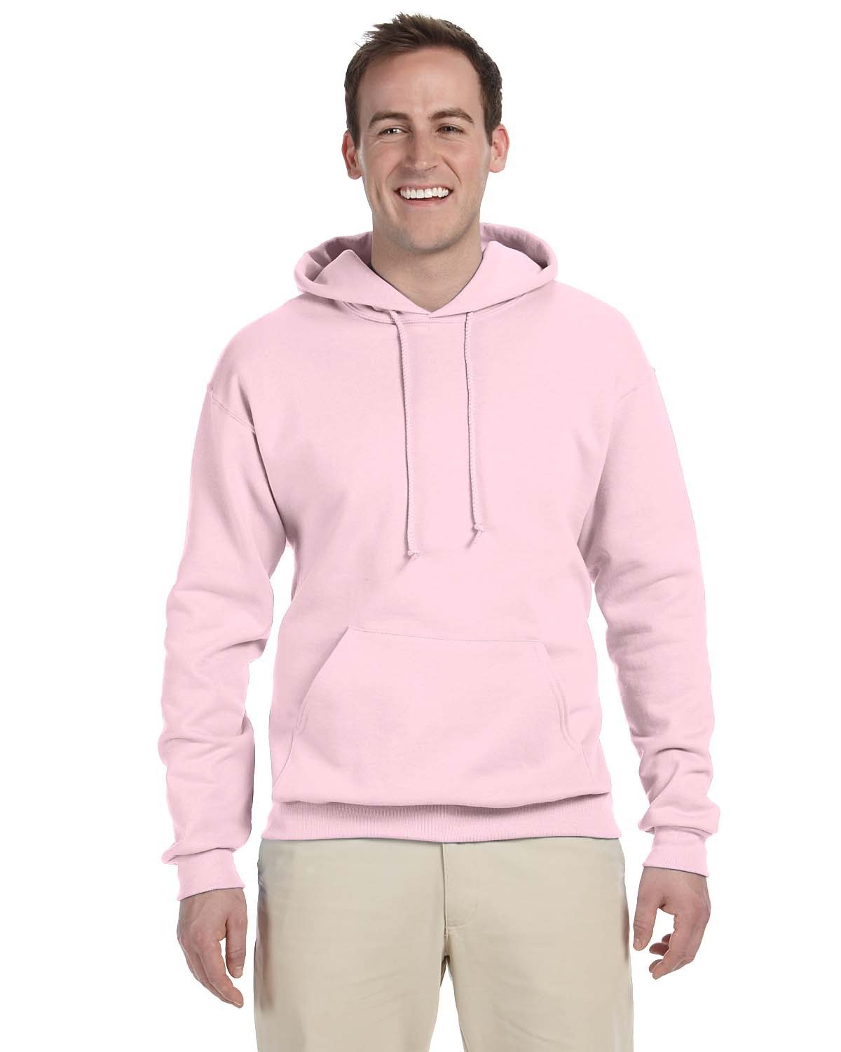 JERZEES Adult NuBlend® Fleece Pullover Hooded Sweatshirt - Classic Pink