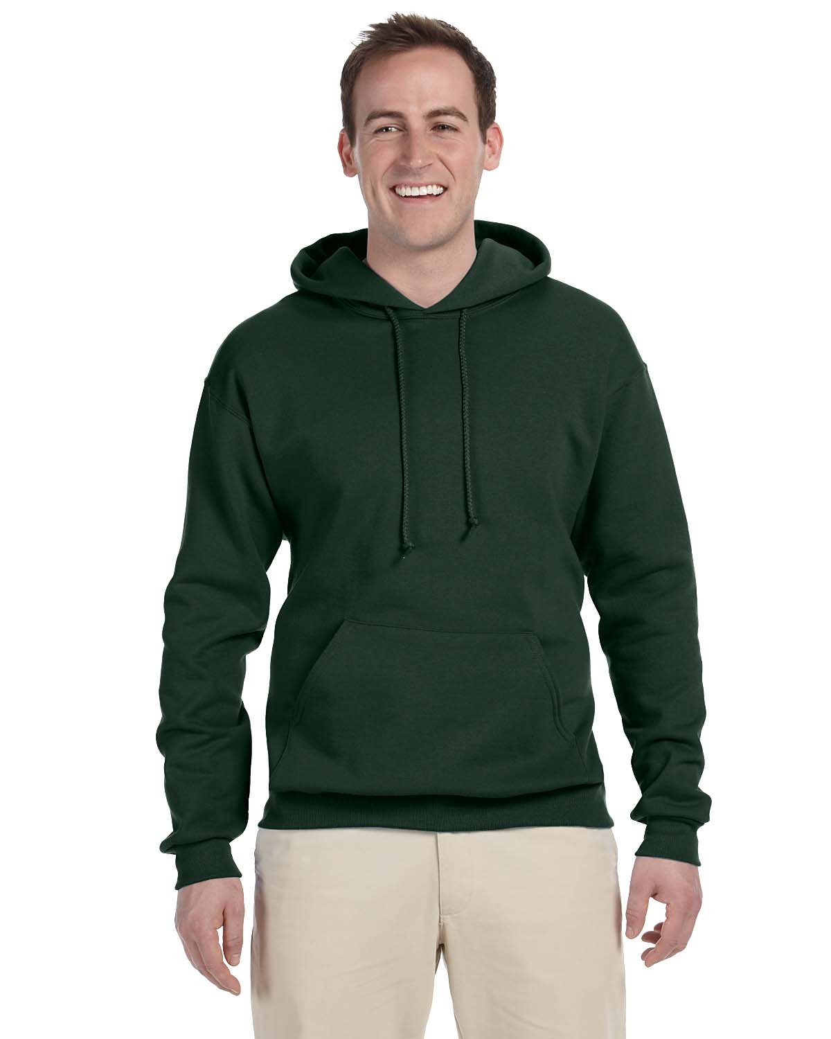JERZEES Adult NuBlend® Fleece Pullover Hooded Sweatshirt - Forest Green