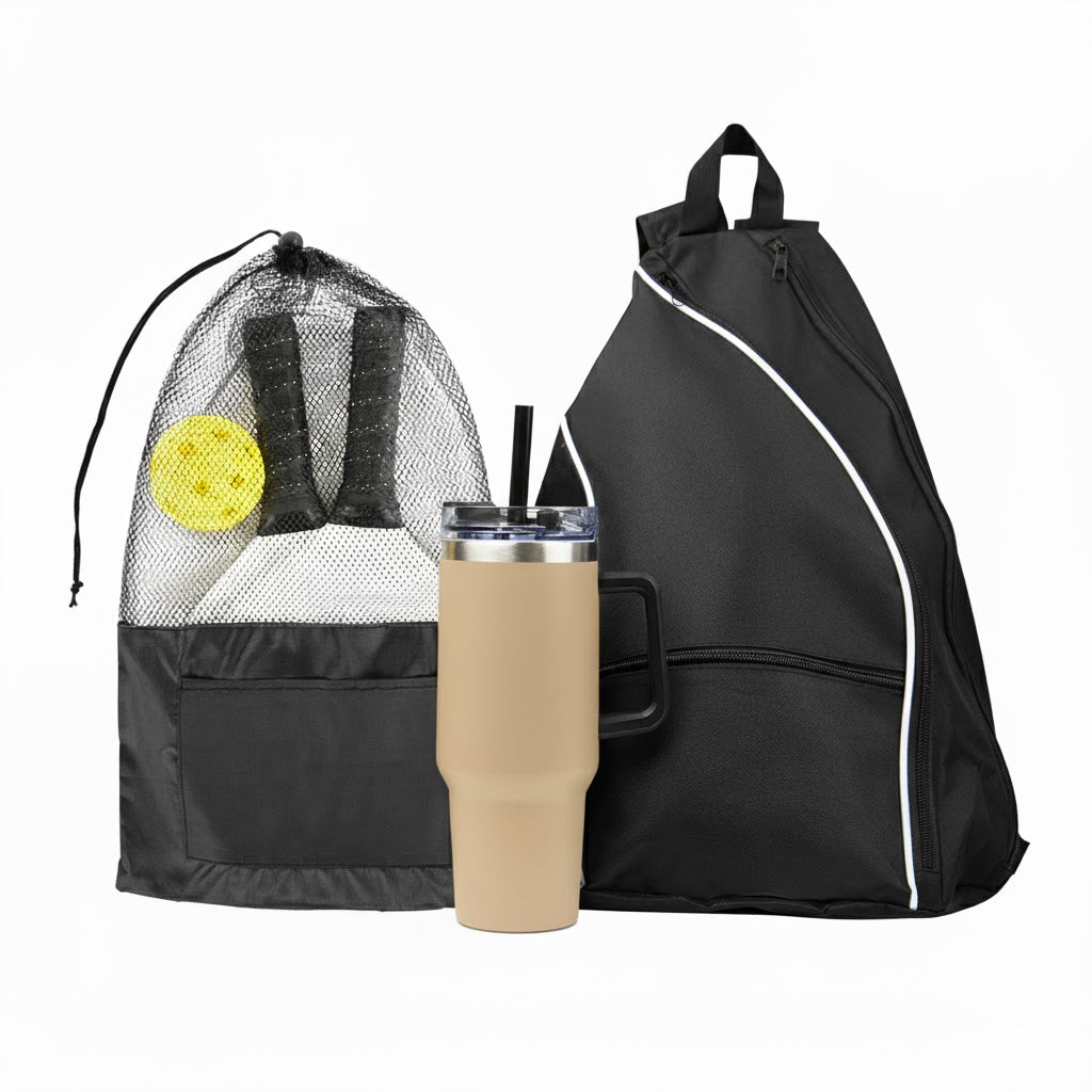 INTREPID PICKLEBALL KIT - Black/Beige