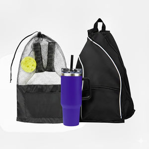 INTREPID PICKLEBALL KIT - Black/Purple